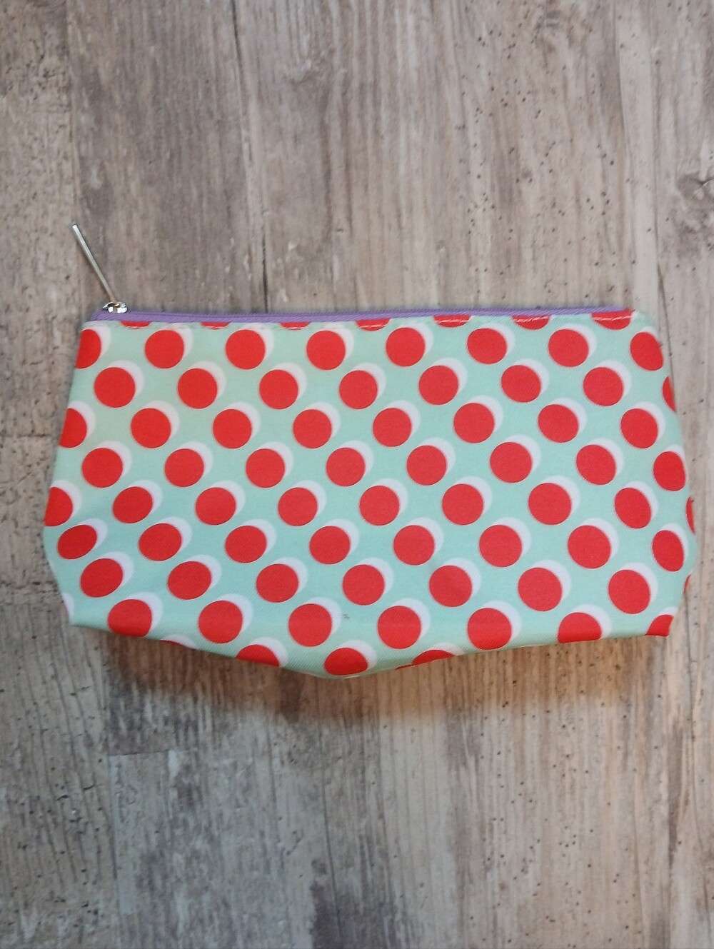 ​Clinique Retro Polka Dot Makeup Bag Mint Green Purple Red Travel Cosmetic Pouch